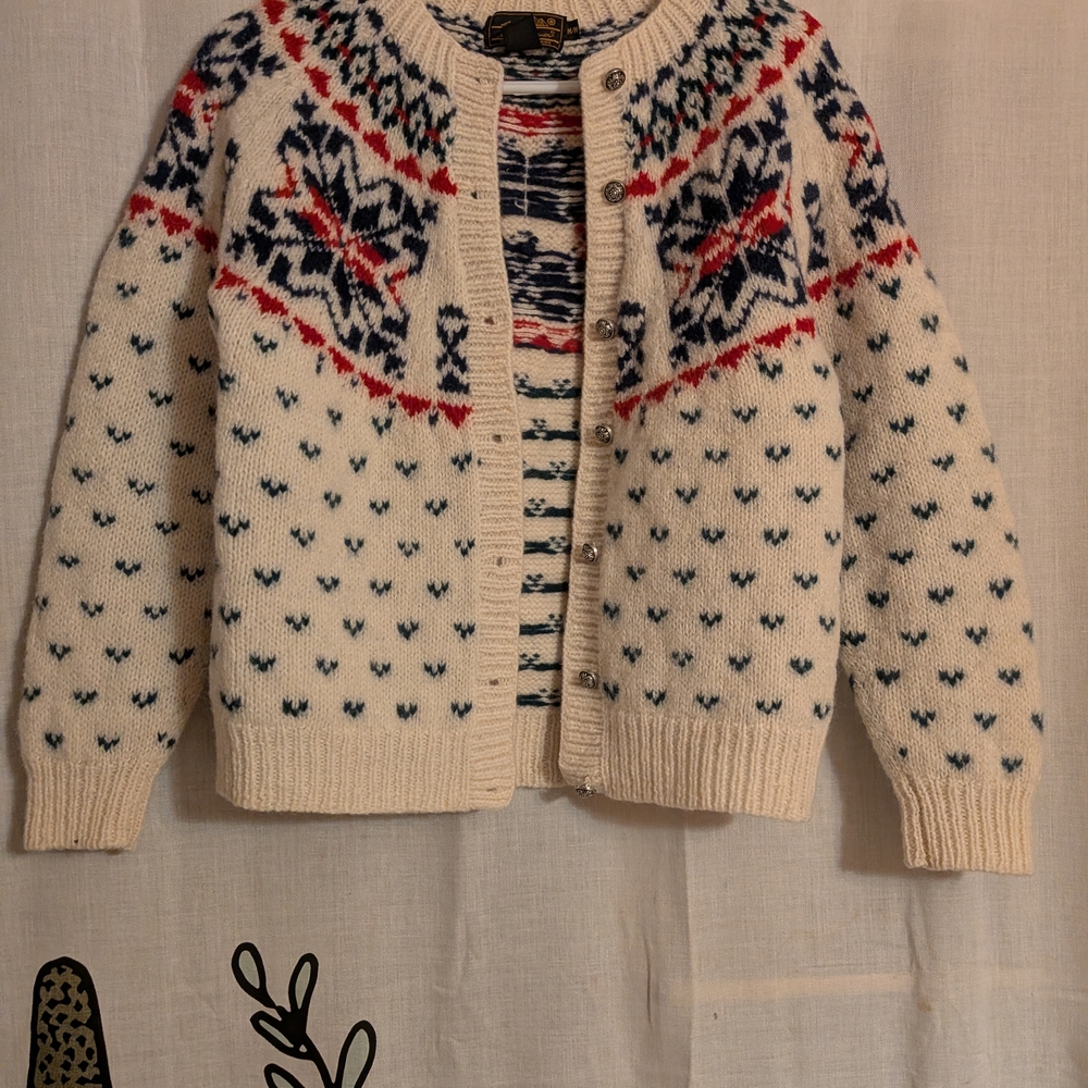Vintage Eddie Bauer 100% Wool Sweater, 1990 Collection